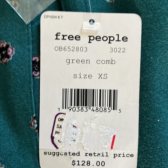 Free people- romper in green - Picture 3 of 10